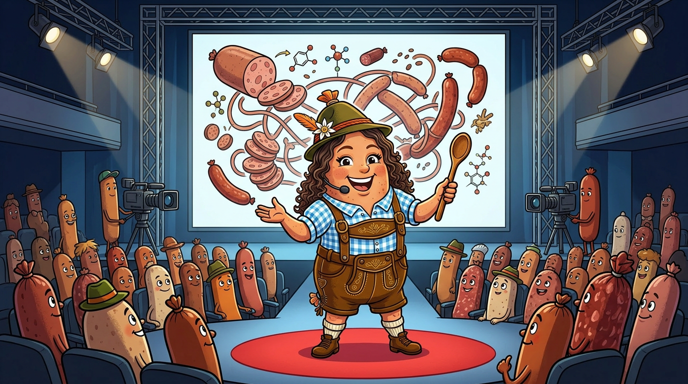 Susan speaking into a microphone or on stage for a talk or recording.